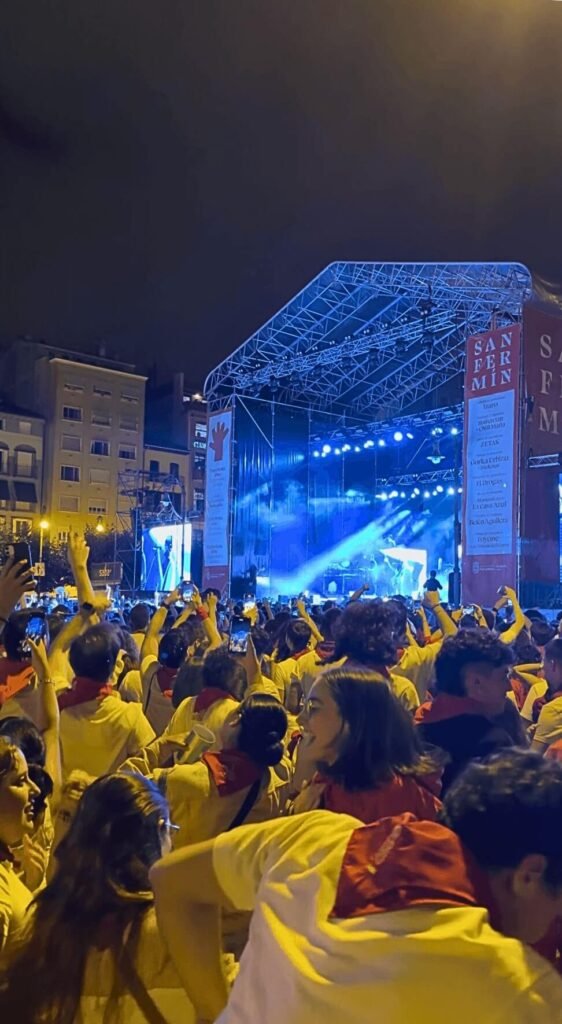 San Fermín experience at night