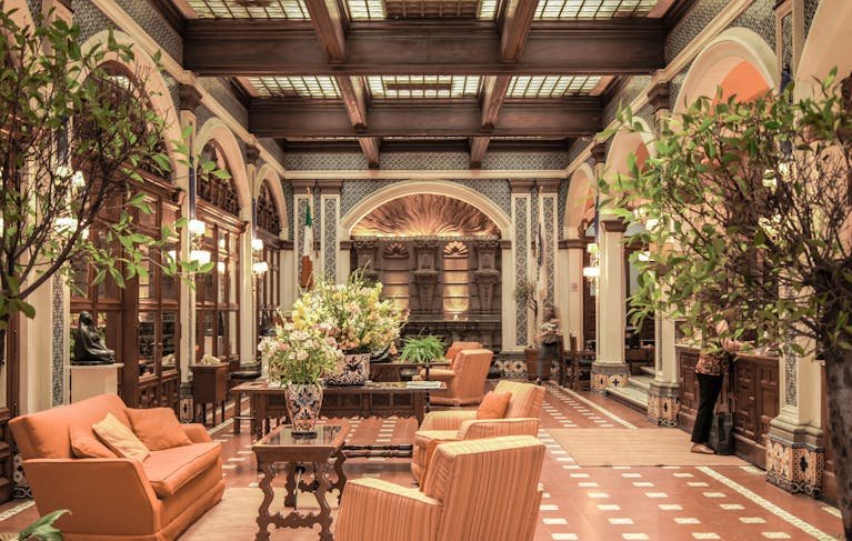 hotel lobby