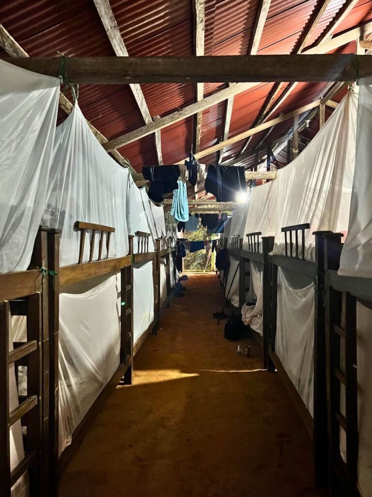 Bunk beds at camp during Ciudad Perdida Trek