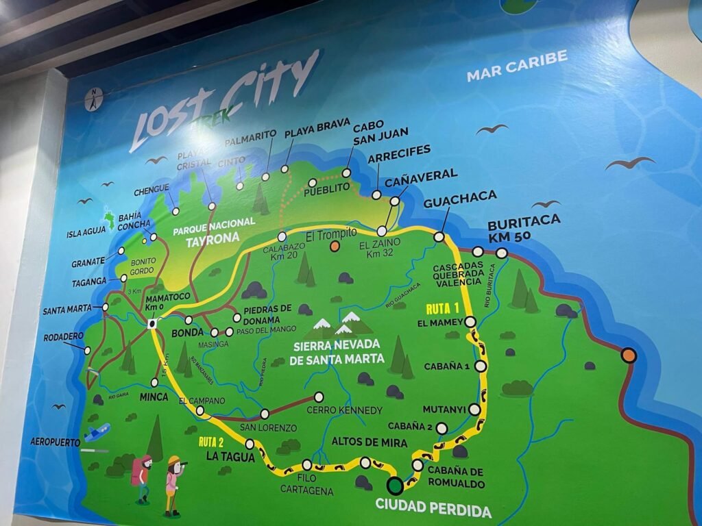 Map of Northern Colombia