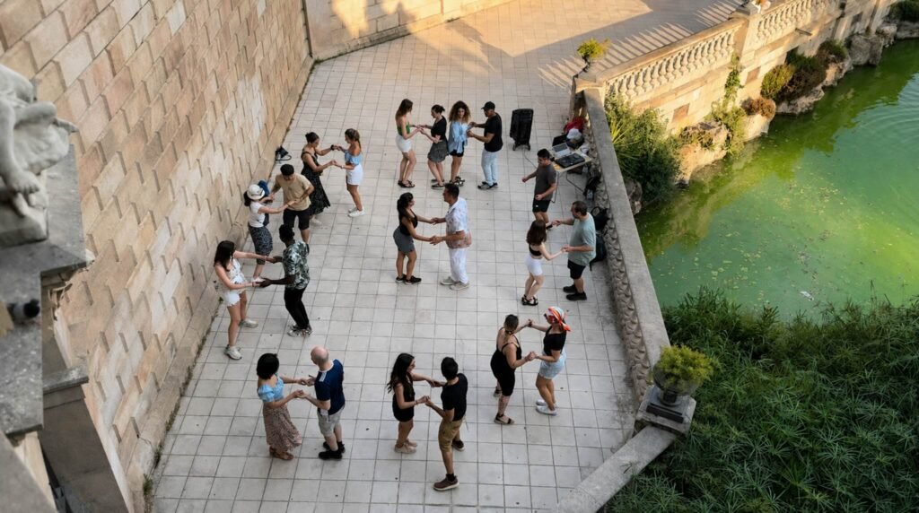 Outdoor bachata in barcelona