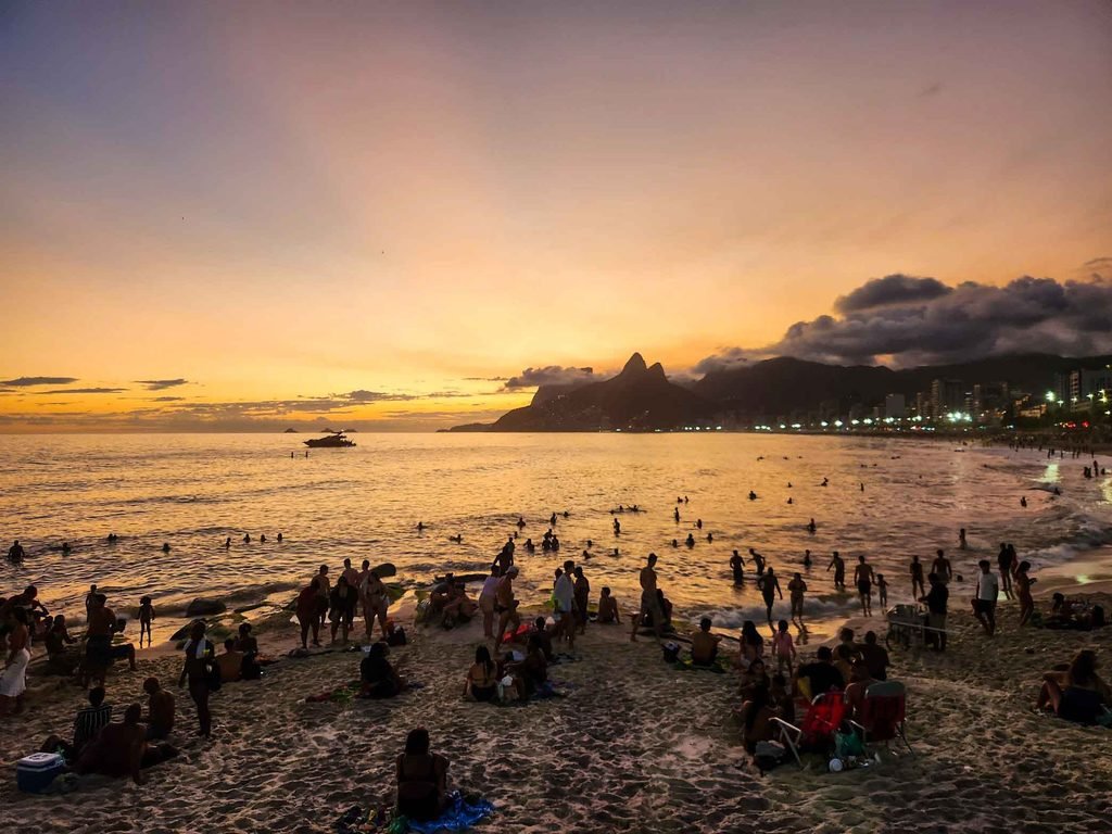 Things to do in Rio de Janeiro Brazil: Sunset at Arpoador